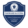 Wzór 5 tarczy szkolnej z granatowo białego laminatu grawerskiego